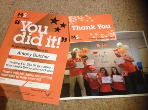 Letter from MS Society